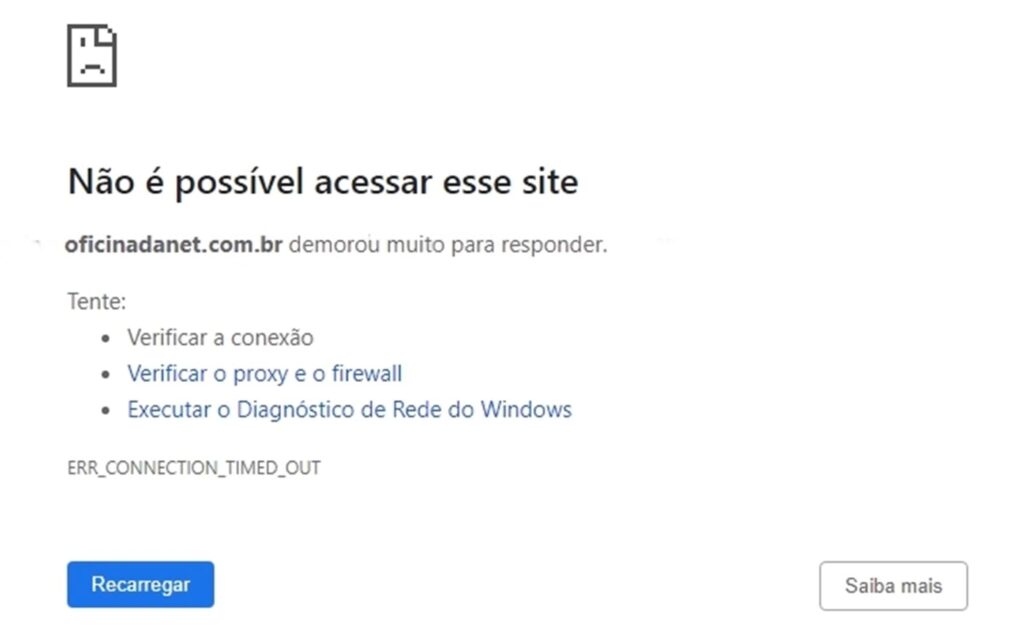 manutenção em sites